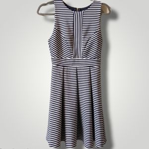 Navy & White Striped Altar'd State Dress Size S